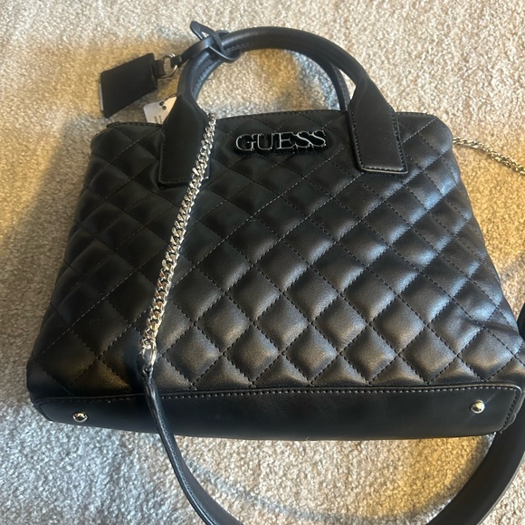 Guess Handbags - GUESS Quilted Black Satchel